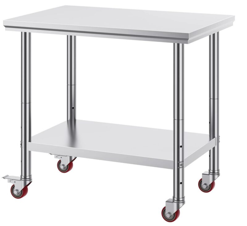 Stainless steel table for HARVESTRIGHT freeze-dryer